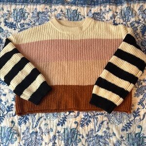 Striped Colorblock Sweater